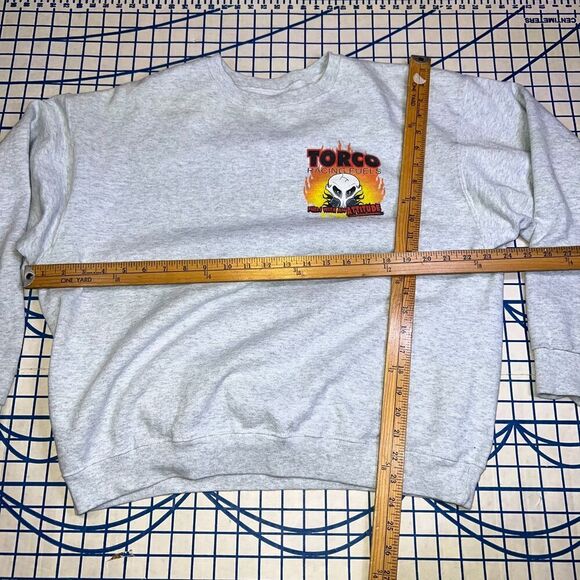 2006 Torco Racing Sweatshirt Sz XL Grey Double Sided Grpahic Pullobver Crewneck - Picture 10 of 10
